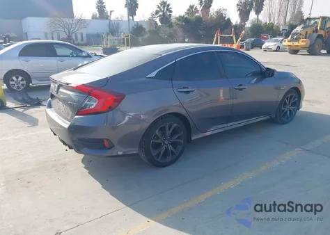 2020 Honda Civic Sport из США, поврежденный, VIN 19XFC2F80LE019492